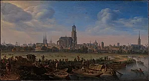Prospekt af Utrecht by Herman Saftleven