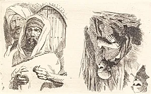 Prøveplade med orientalere by Frans Schwartz