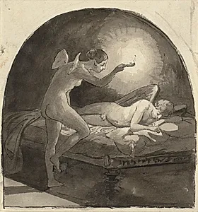 Psyke og den sovende Amor by Wilhelm Marstrand