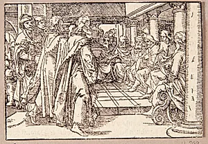 Ptolemaios' ambassadører i Rom by Tobias Stimmer