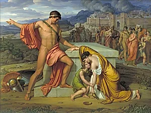 Pyrrhus og Andromache ved Hektors grav
