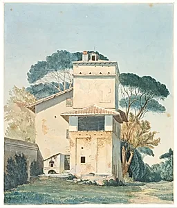 Raffaels atelier i Villa Borgheses have. Rom by Fritz Petzholdt