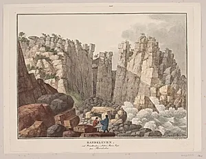 Randkleven ved strandbredden i Østermarie sogn på Bornholm by Søren L. Lange