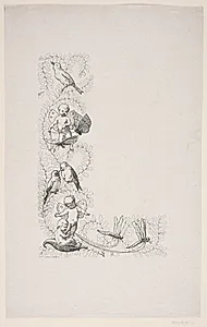 Randtegning til indledningsdigtet "Vignet" by F. Hendriksen
