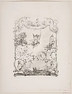 Randtegning til Paludan-Müller: Sorgen by Sophus Schack