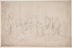 Rebekka ved brønden by Hendrik Krock