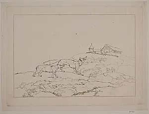 Reineke og grævlingen. Illustration til "Reinike Fuchs"