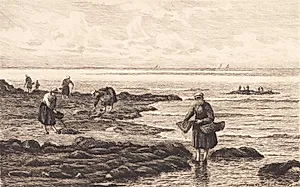Rejefiskere i Bretagne by Carl Locher