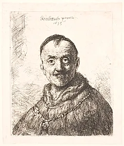 Rembrandts fader? by Rembrandt van Rijn