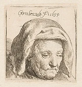Rembrandts moder by Rembrandt van Rijn