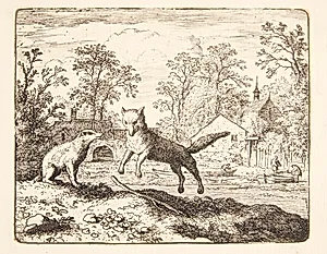 Renard bøder for ugerningerne by Allaert van Everdingen