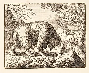 Renard lover bjørnen honning by Allaert van Everdingen