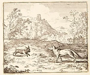 Renard og haren by Allaert van Everdingen
