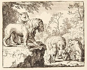 Renards benådning by Allaert van Everdingen