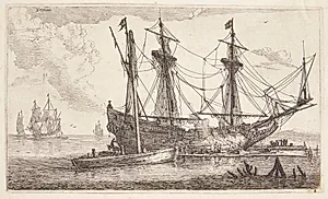 Reparation af et sejlskib by Reinier Zeeman