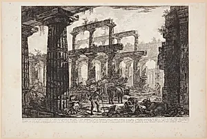 Resterne af cella i Neptun-templet [...] by Giovanni Battista Piranesi