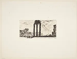Resterne af templet for hjælperen Jupiter by Giovanni Battista Piranesi
