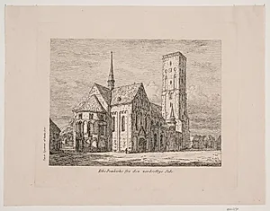 Ribe Domkirke fra den nordøstlige side by Jørgen Roed