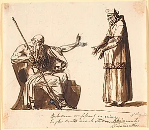 Richelieu foran Rhadamanthos by Nicolai Abildgaard