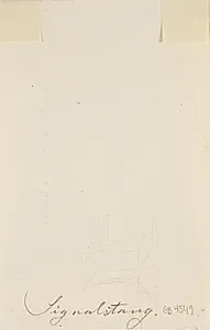 Rids af stubmølle og horisontlinie by P.C. Skovgaard