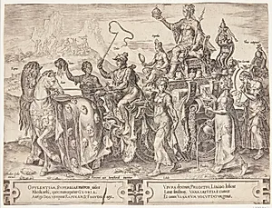 Rigdommens triumf by Cornelis Cort