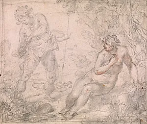 Roger befrier Angelica by Giovanni Biliverti