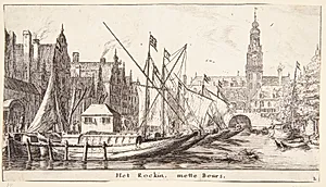 Rokin og Børsen i Amsterdam by Reinier Zeeman