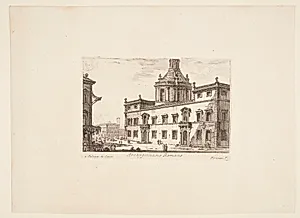 Rom's universitet. 1. Palazzo de Cenci by Giovanni Battista Piranesi