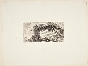 Romerske antiker udenfor Rom tegnet og graveret af Giambatta Piranesi, Venetiansk arkitekt by Giovanni Battista Piranesi