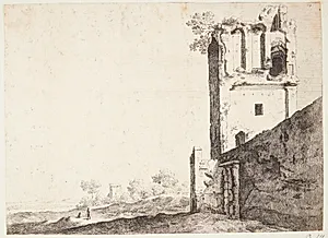 Romerske ruiner. Pars murorum Romae Veteris