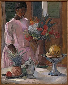 Rose dækker bord