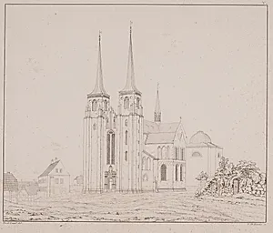 Roskilde Domkirke set fra sydvest by Georg Hoffmann