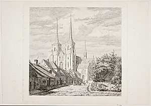 Roskilde Domkirke, set fra Sydvest by Jørgen Roed