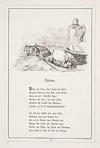 Rotterne. Illustration til H.V. Kaalund, "Fabler for Børn" by H.P. Hansen