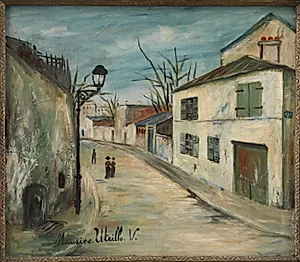 Rue de L'Abreuvoir, Montmartre by Maurice Utrillo