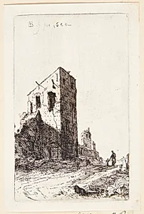 Ruinen af en romersk kejservilla by Bartholomeus Breenbergh