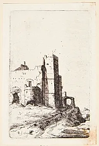 Ruiner i Leoni nær Frascati by Bartholomeus Breenbergh