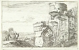 Ruiner på Palatinerhøjen by Herman van Swanevelt