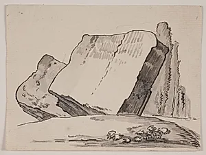 Ruinfragmenter og cypresser by Jens Petersen Lund