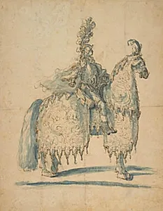 Rytter i festdragt by Baccio del Bianco