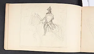 Rytter i harnisk by Agnes Slott-Møller