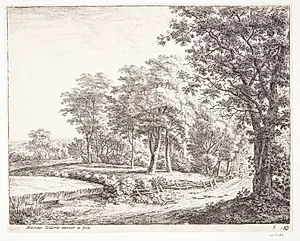 Rytter på en landevej by Anthonie Waterloo