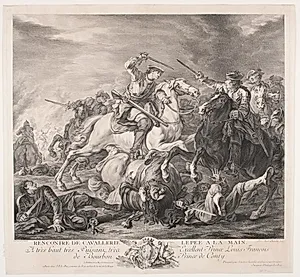 Rytterfægtning by J.M. Preisler