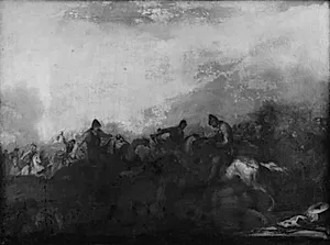 Rytterfægtning by Georg Philipp Rugendas (I)