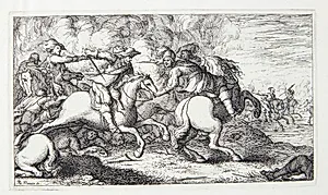 Rytterfægtning by Albert Flamen