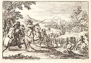Rytterslag by Jan van Huchtenburg