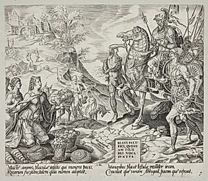 Salige er fredsstifterne. Abigail formilder David by Harmen Jansz. Muller