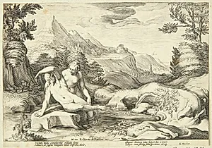 Salmakis og Hermafroditos by Ubekendt