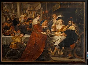 Salome bringer Johannes' hoved by Ubekendt