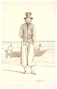 Saltepeer paa Skagen by Martinus Rørbye